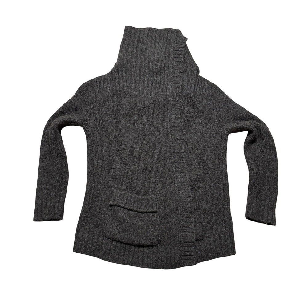 Vince Women's Open Front Wool Blend Knit Cardigan Sweater Gray Size M 20 x 27 - Picture 2 of 7